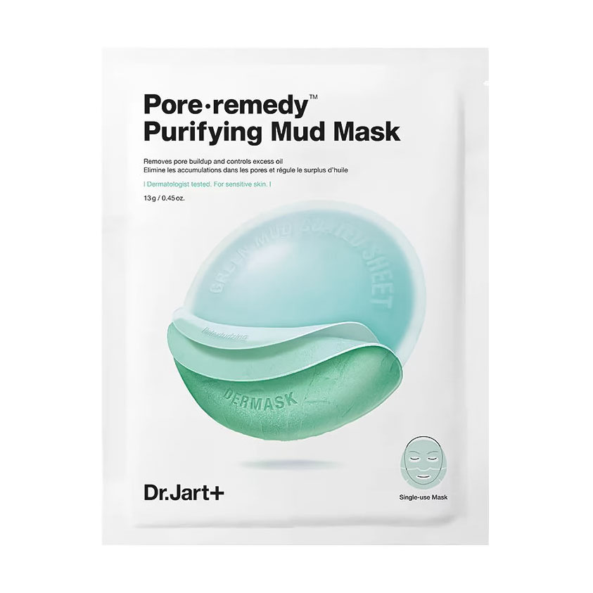 Тканинна маска для обличчя Dr. Jart+ Dermask Pore-remedy Purifying Mud Mask, 13 г